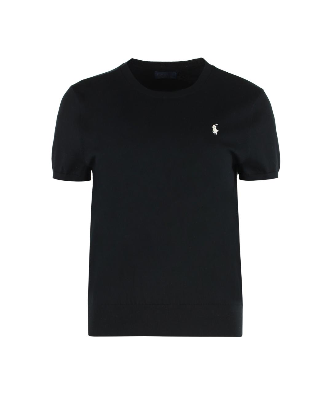 POLO RALPH LAUREN Черный хлопковый джемпер / свитер, фото 1