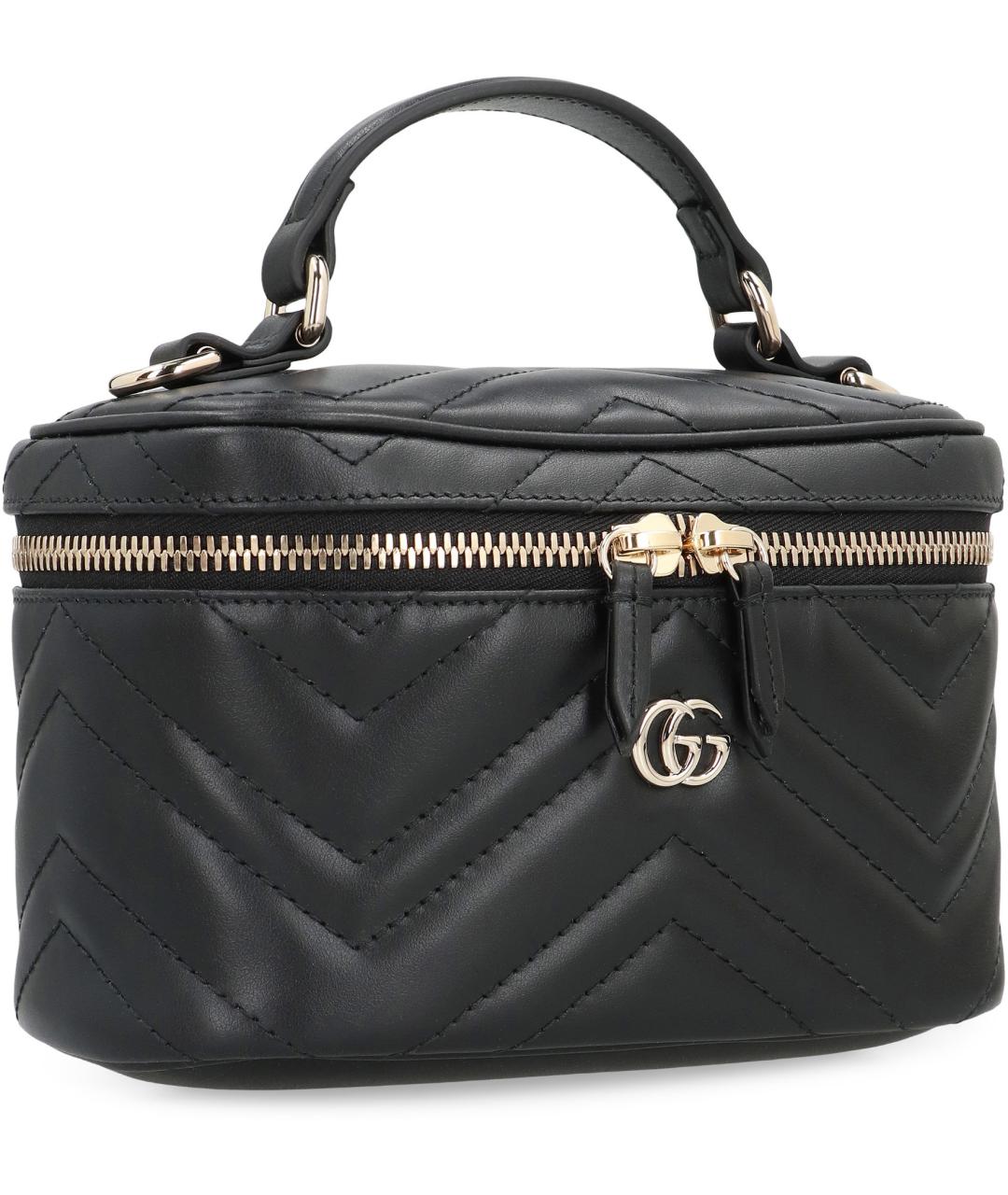 GUCCI Черная кожаная сумка через плечо, фото 2