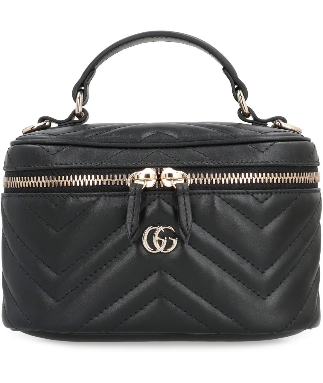 GUCCI Черная кожаная сумка через плечо, фото 1