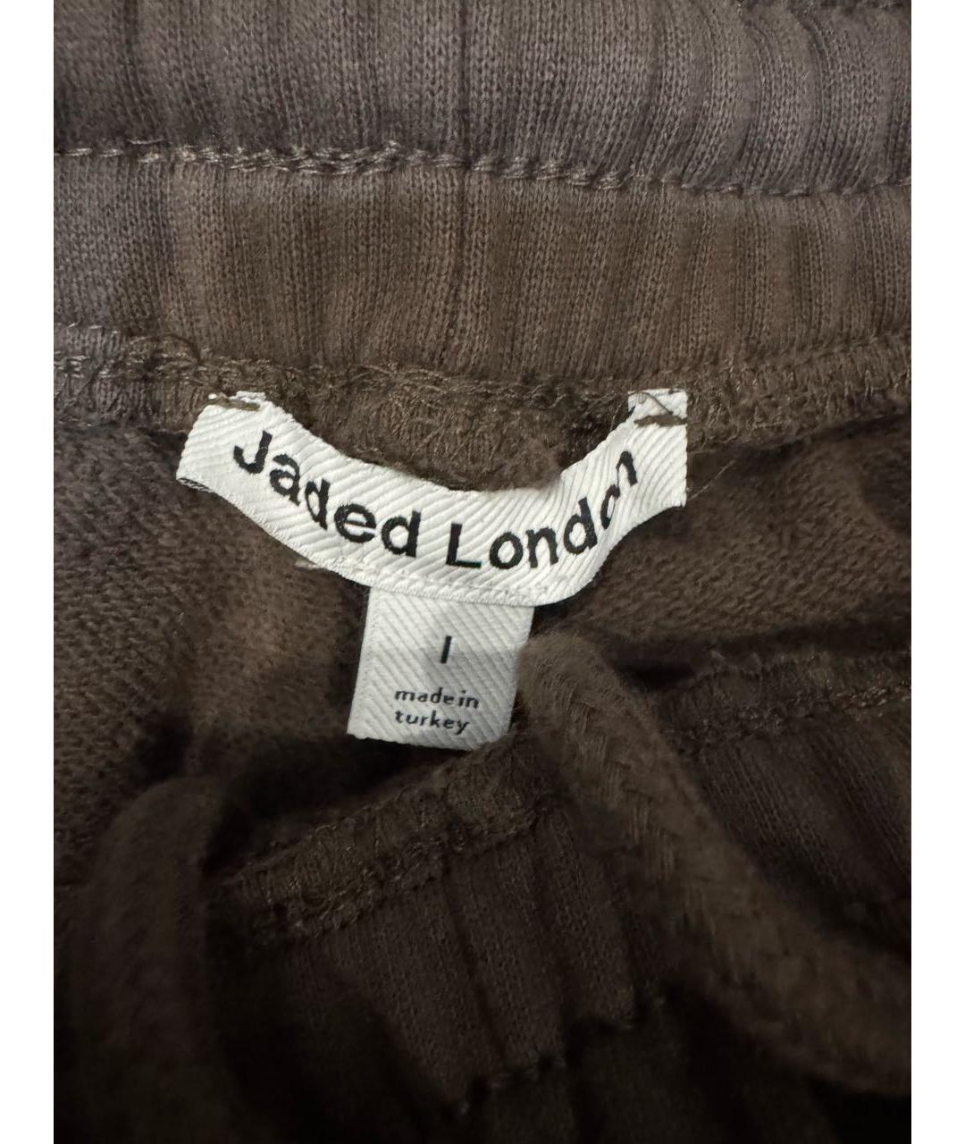 JADED LONDON Коричневые хлопковые повседневные брюки, фото 2