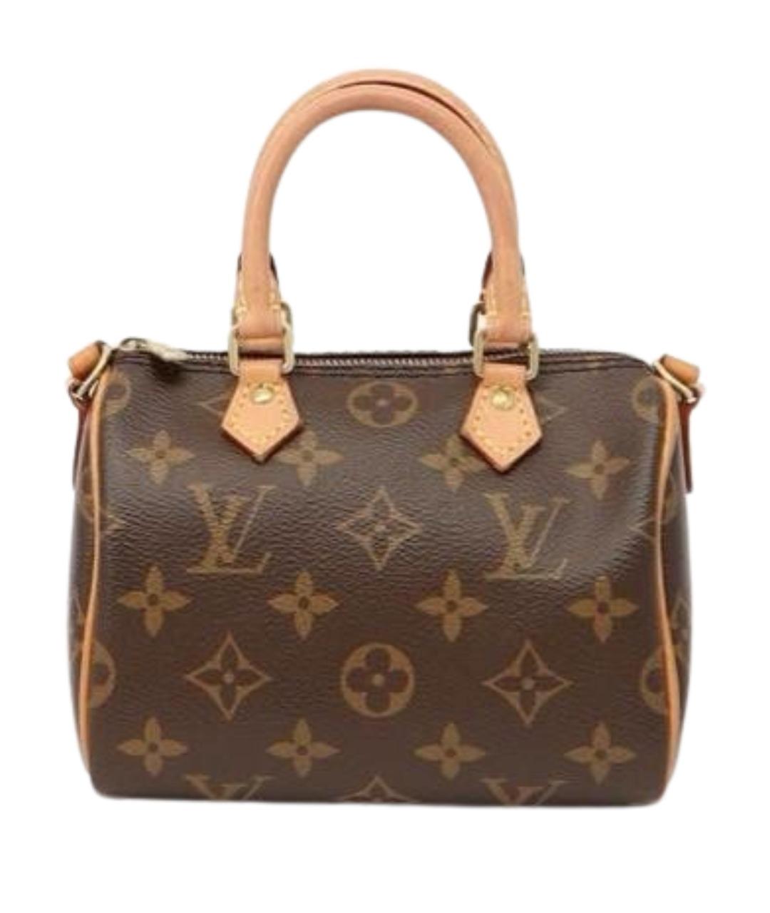 LOUIS VUITTON Коричневая кожаная сумка через плечо, фото 1