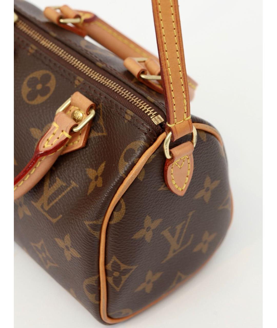 LOUIS VUITTON Коричневая кожаная сумка через плечо, фото 2