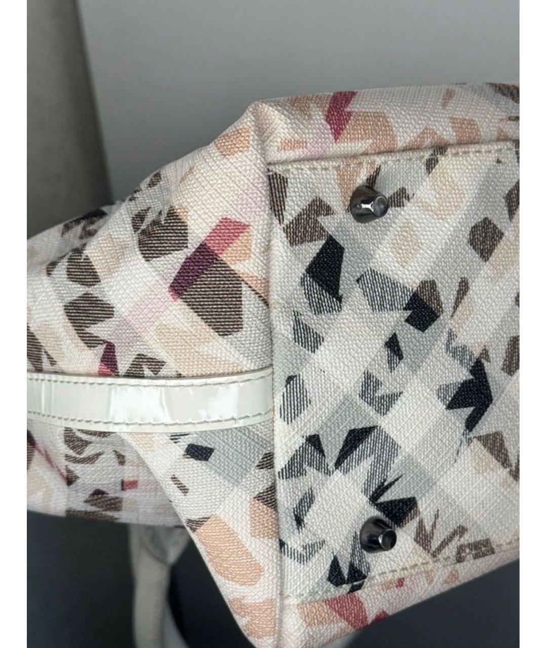 BURBERRY Бежевая кожаная сумка тоут, фото 3