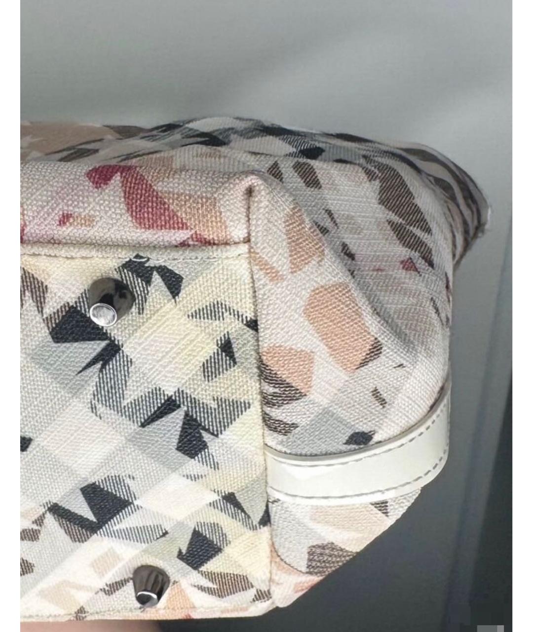 BURBERRY Бежевая кожаная сумка тоут, фото 2