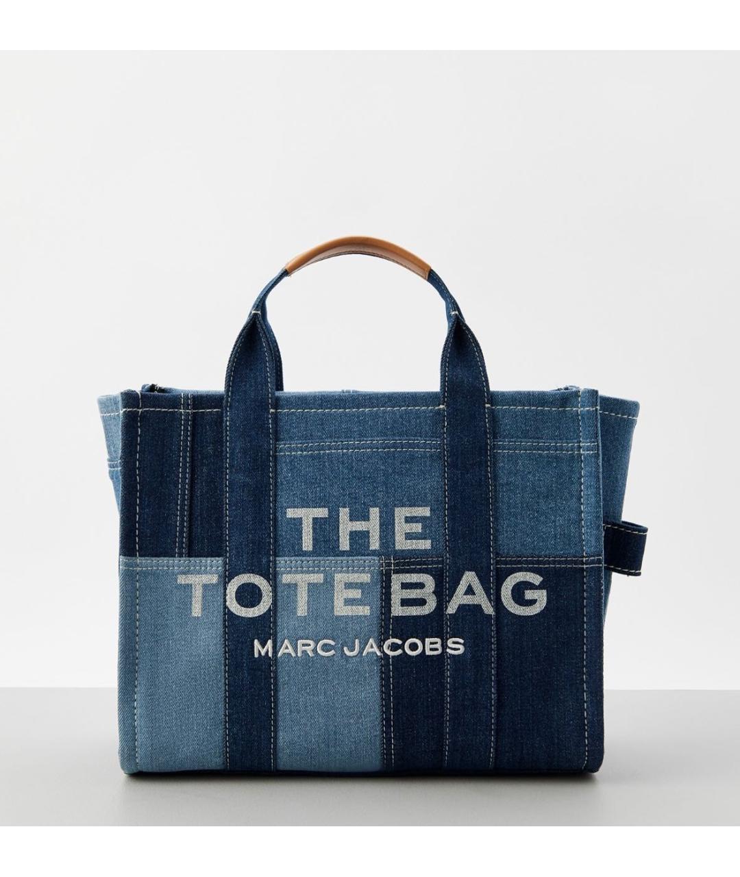MARC JACOBS Синяя деним сумка тоут, фото 9