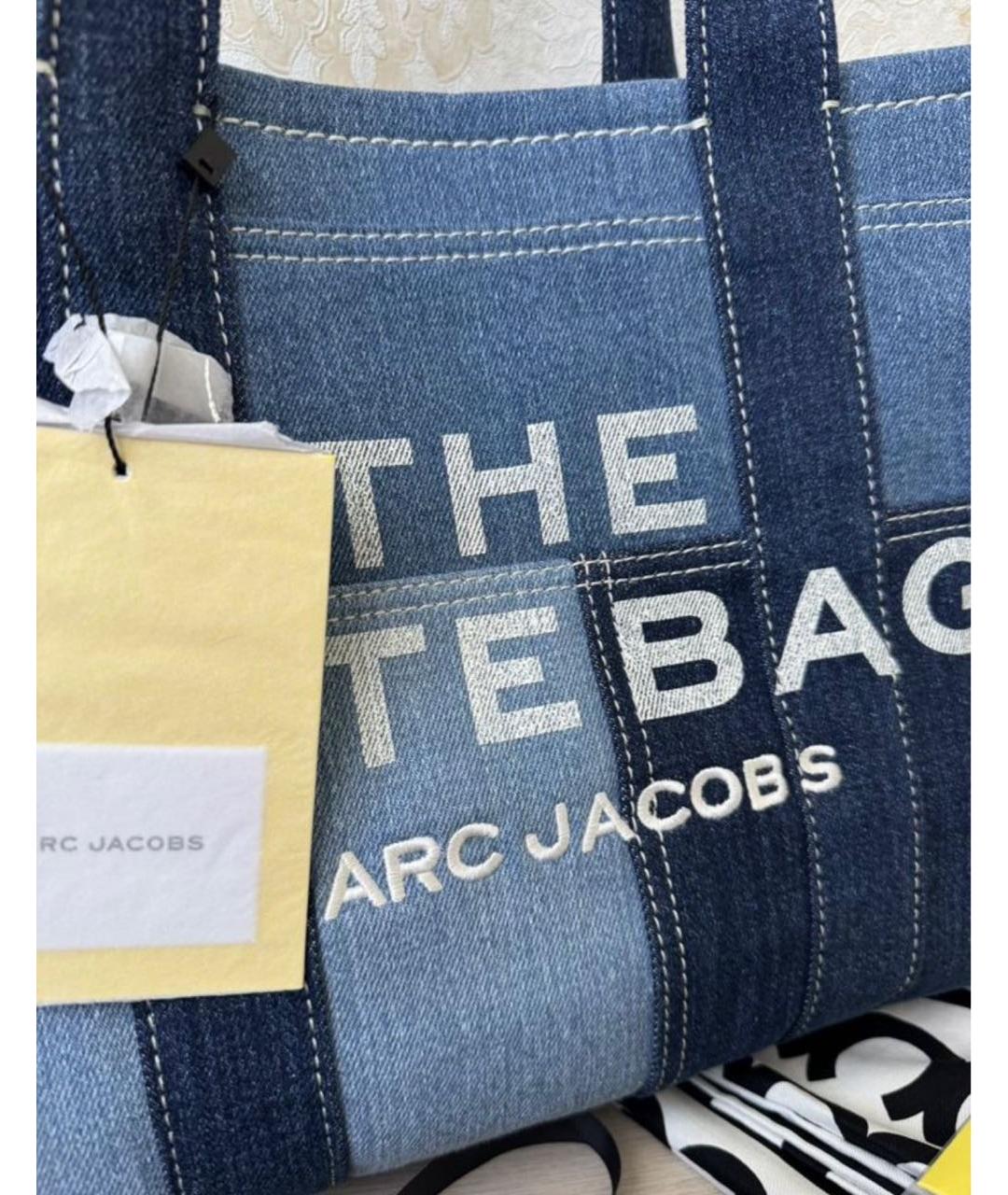 MARC JACOBS Синяя деним сумка тоут, фото 7