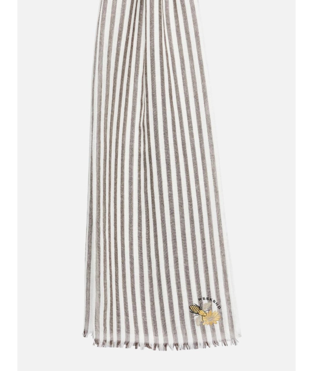 WEEKEND MAX MARA Мульти льняной шарф, фото 4