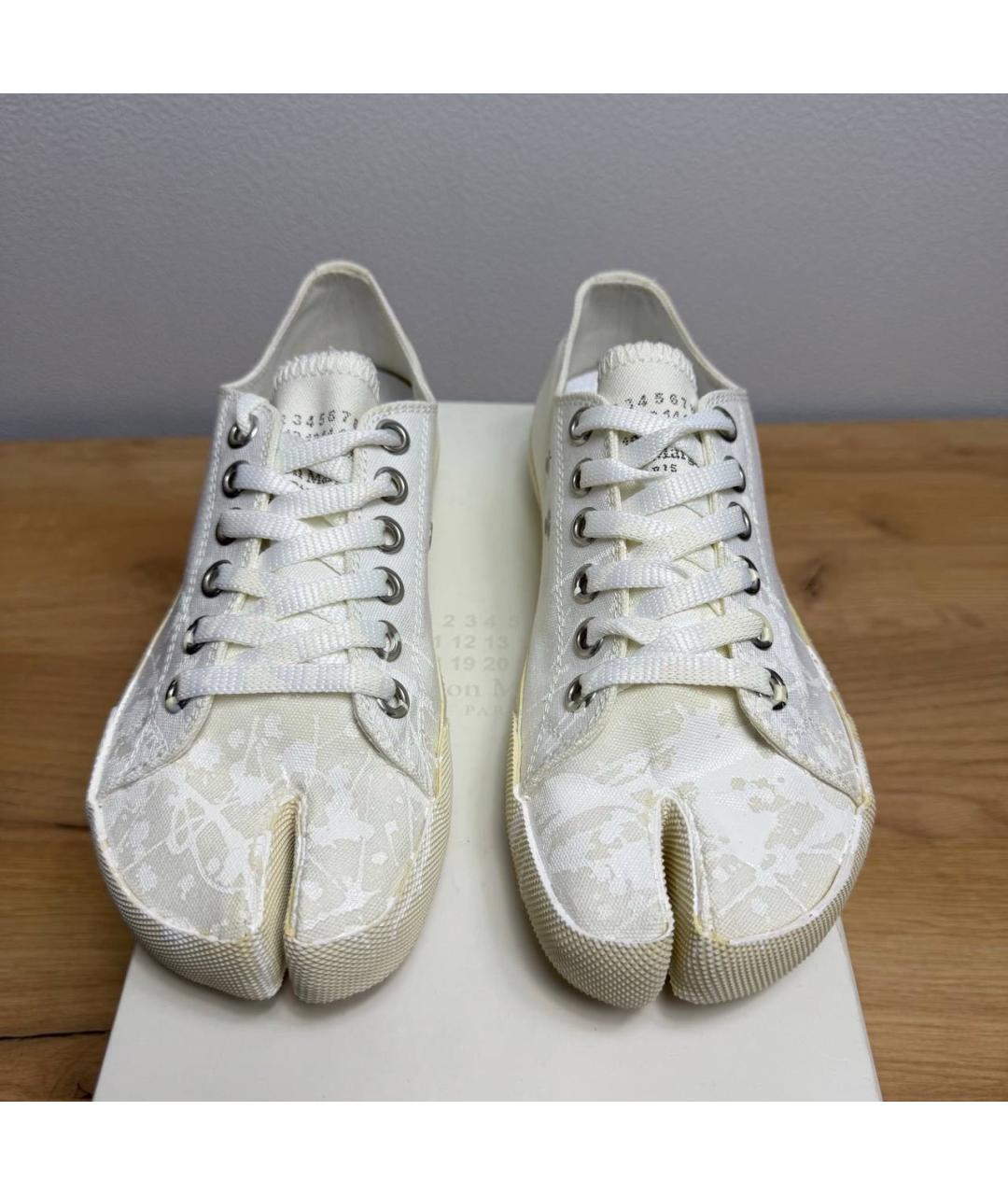 MAISON MARGIELA Белые текстильные кеды, фото 3