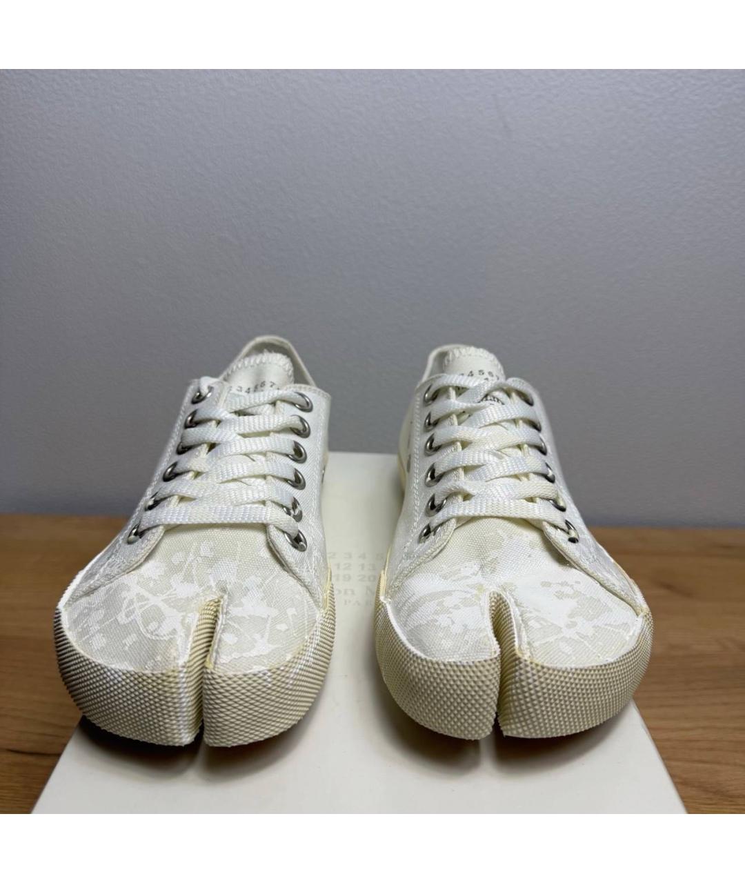 MAISON MARGIELA Белые текстильные кеды, фото 2