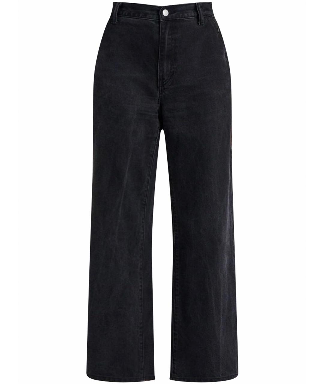 ALEXANDER WANG Черные хлопковые прямые джинсы, фото 1