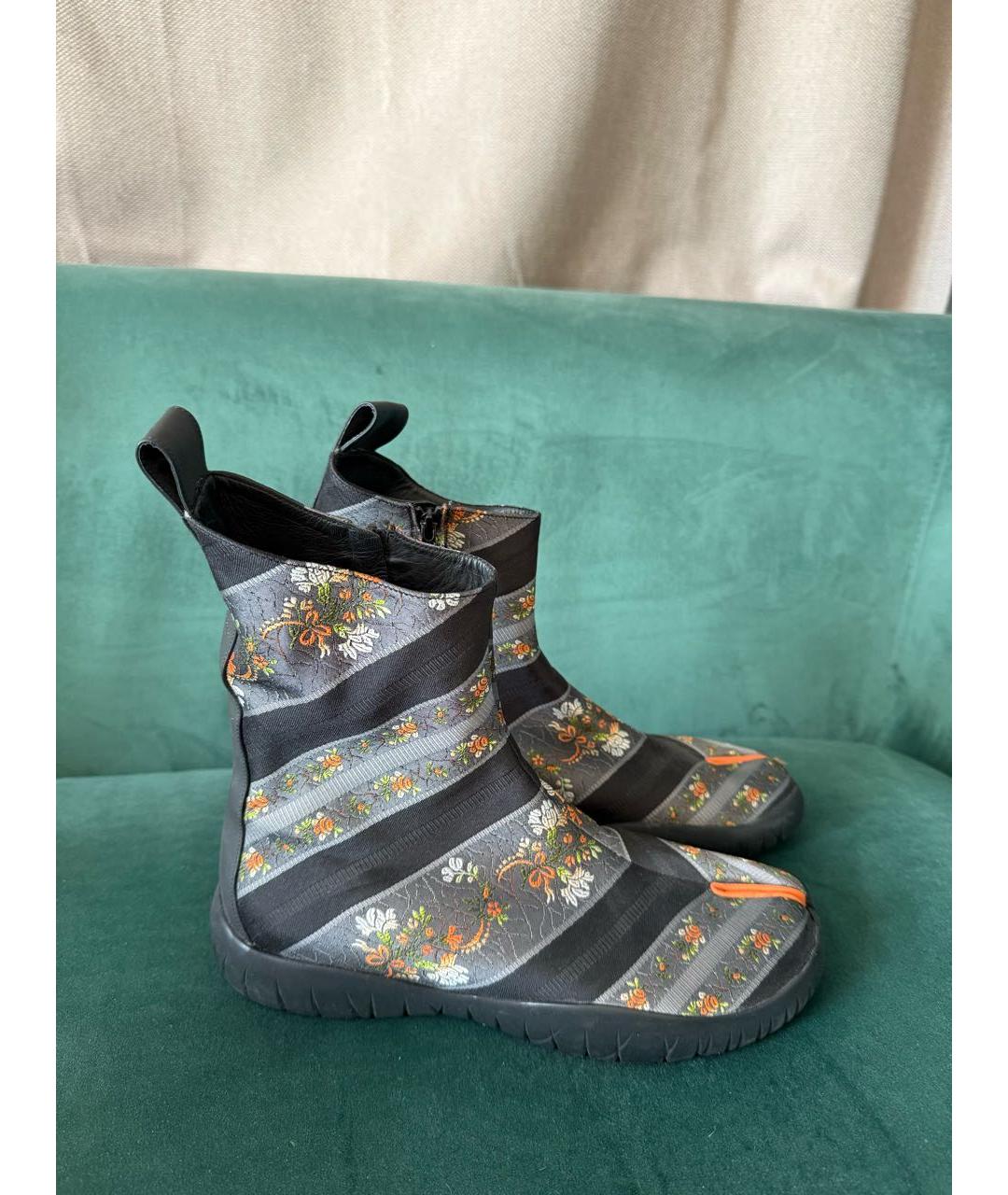 MAISON MARGIELA Серые текстильные полусапоги, фото 5