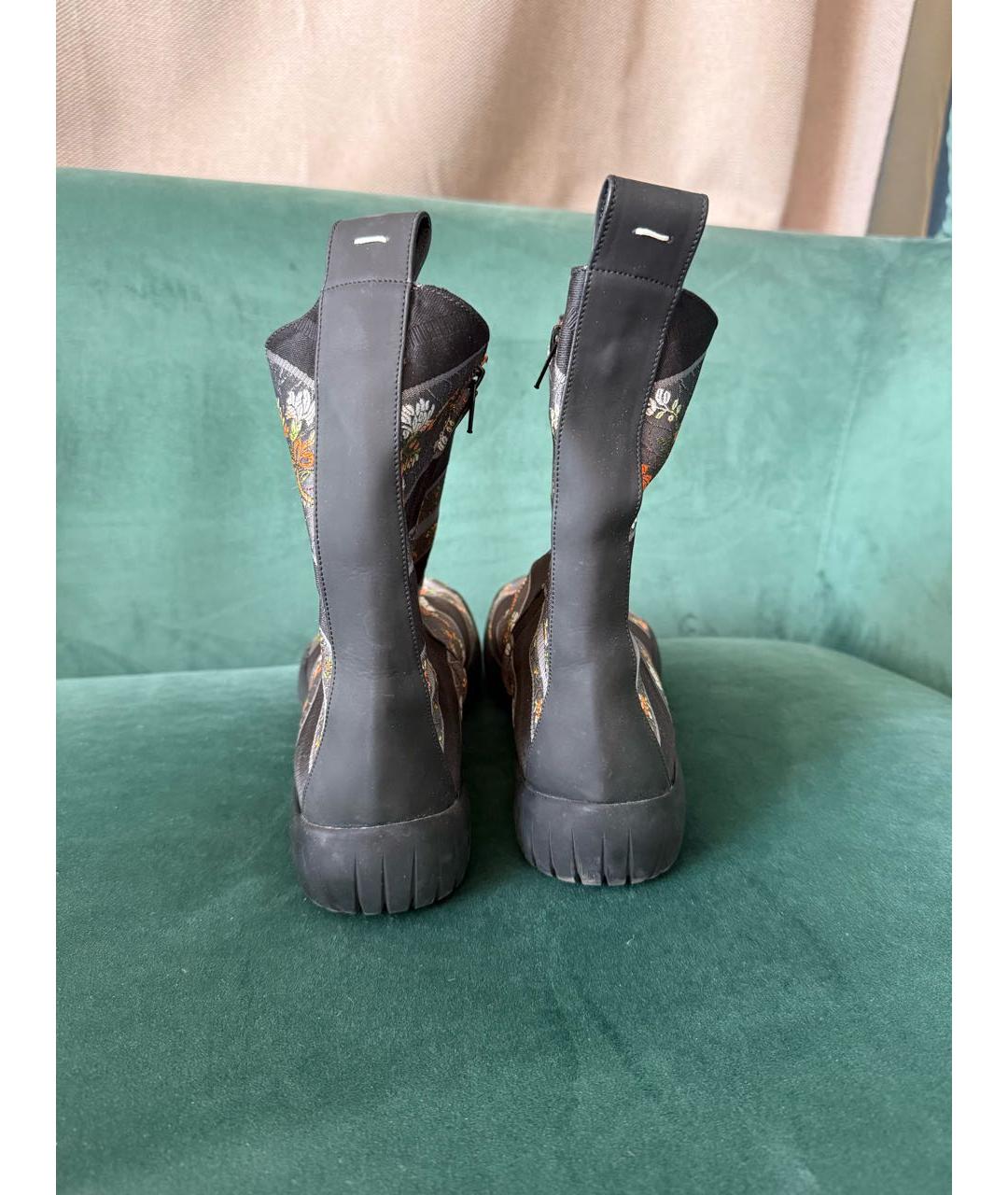 MAISON MARGIELA Серые текстильные полусапоги, фото 4