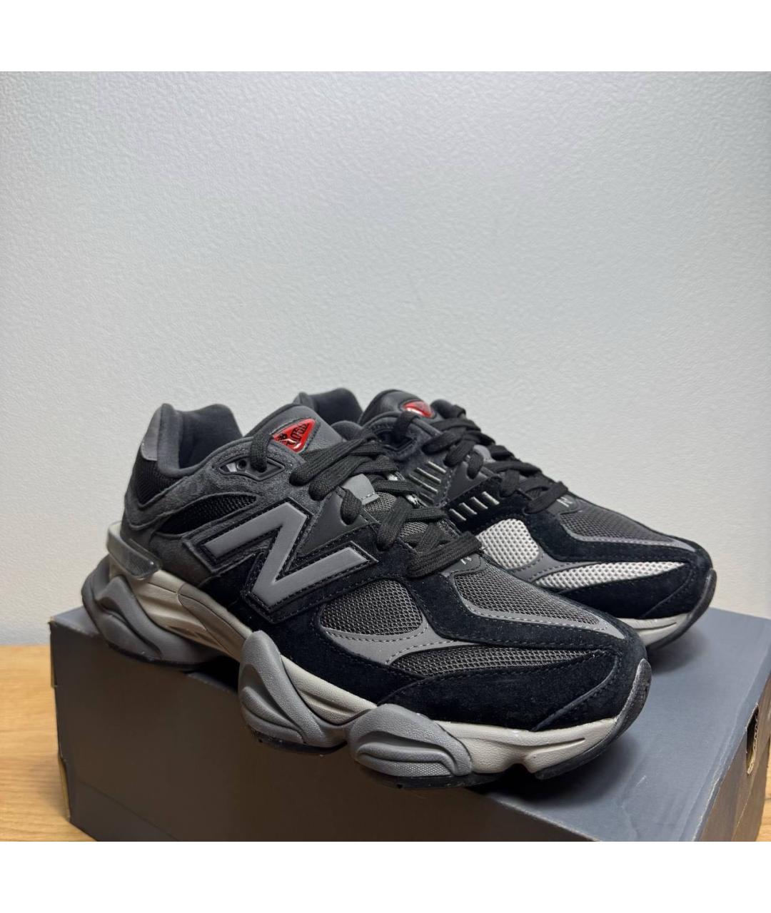 NEW BALANCE Черные замшевые низкие кроссовки / кеды, фото 6