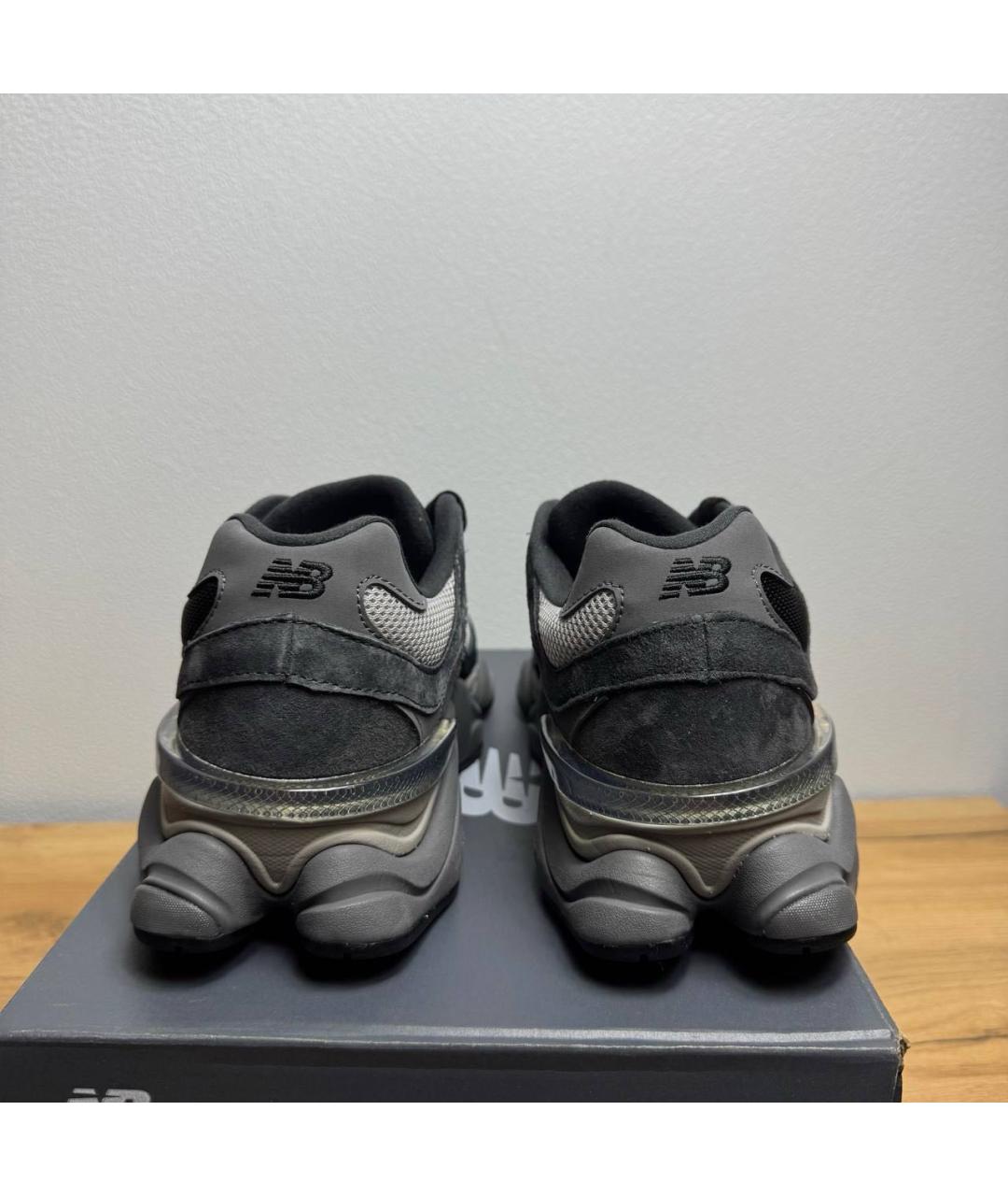 NEW BALANCE Черные замшевые низкие кроссовки / кеды, фото 3