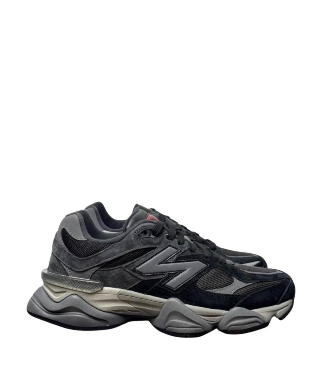 NEW BALANCE Черные замшевые низкие кроссовки / кеды, фото 1