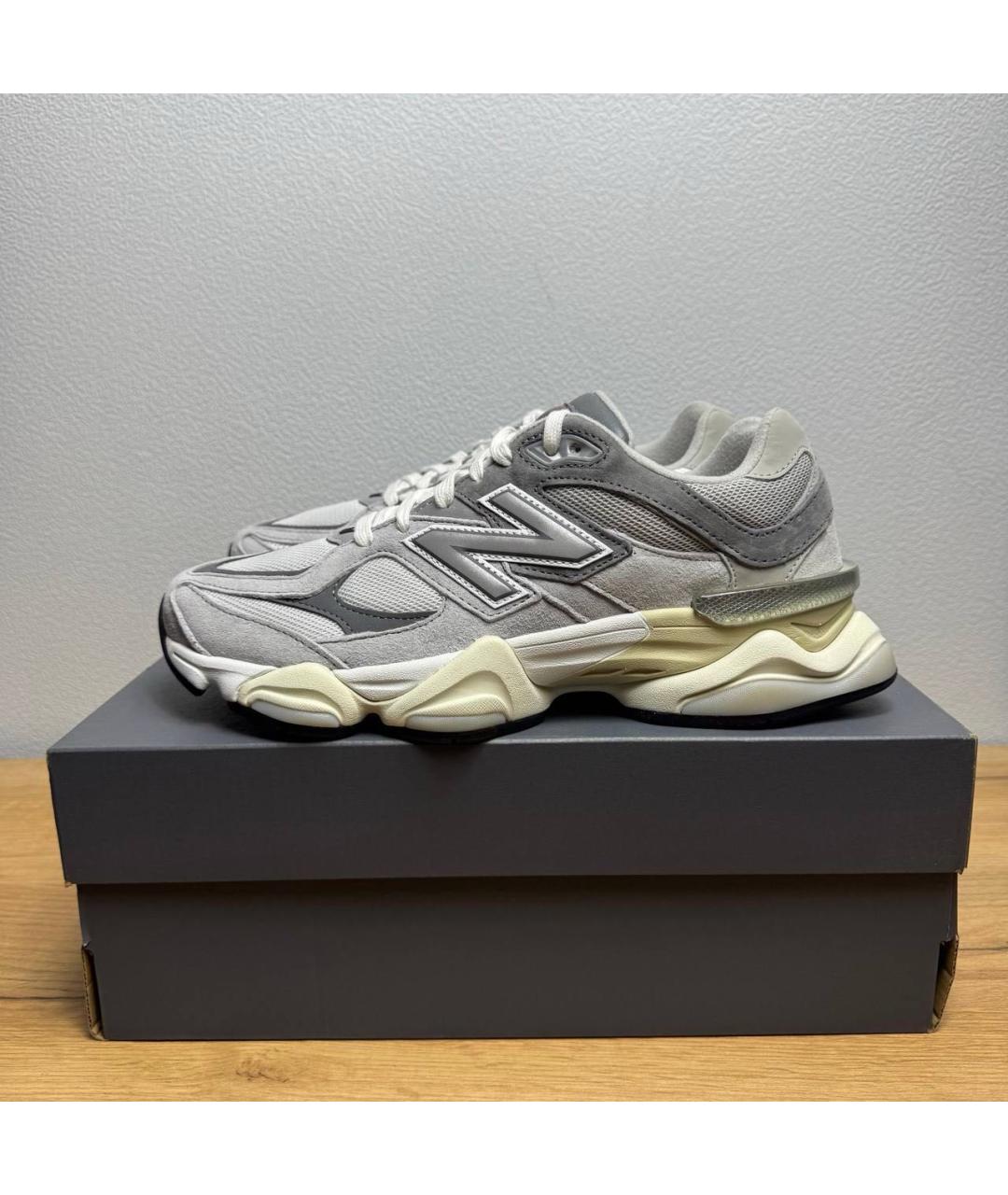 NEW BALANCE Серые текстильные низкие кроссовки / кеды, фото 7