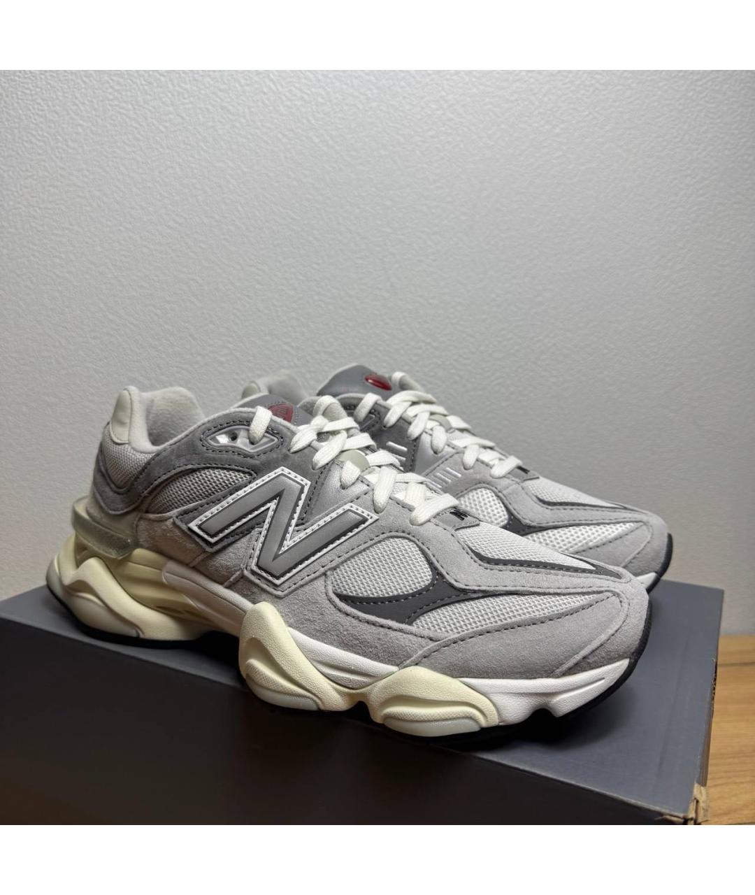 NEW BALANCE Серые текстильные низкие кроссовки / кеды, фото 3