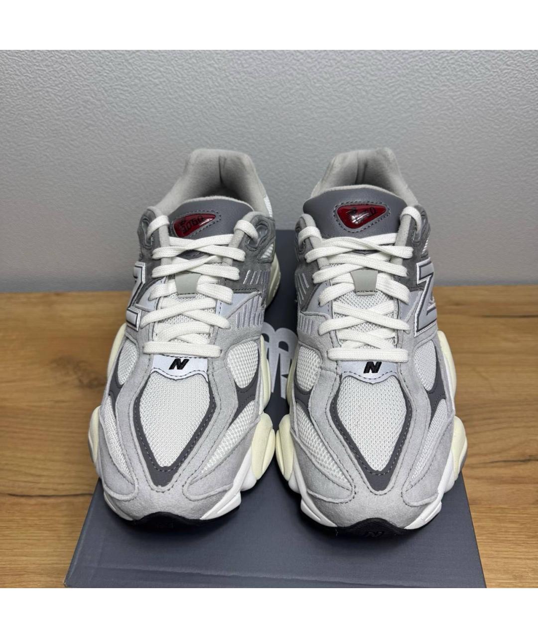 NEW BALANCE Серые текстильные низкие кроссовки / кеды, фото 2