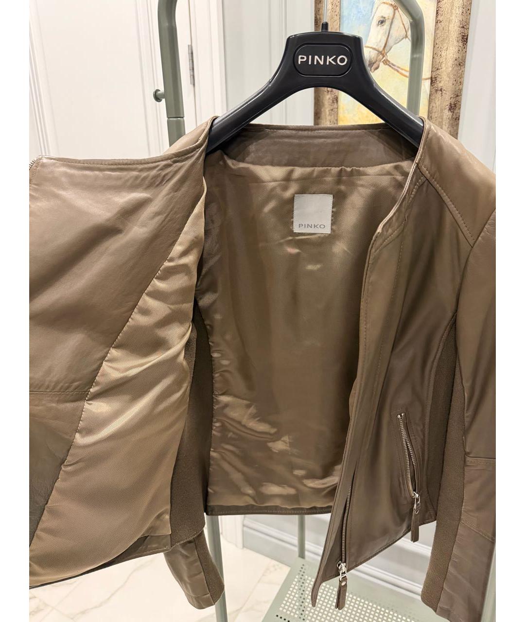 PINKO Кожаная куртка, фото 4
