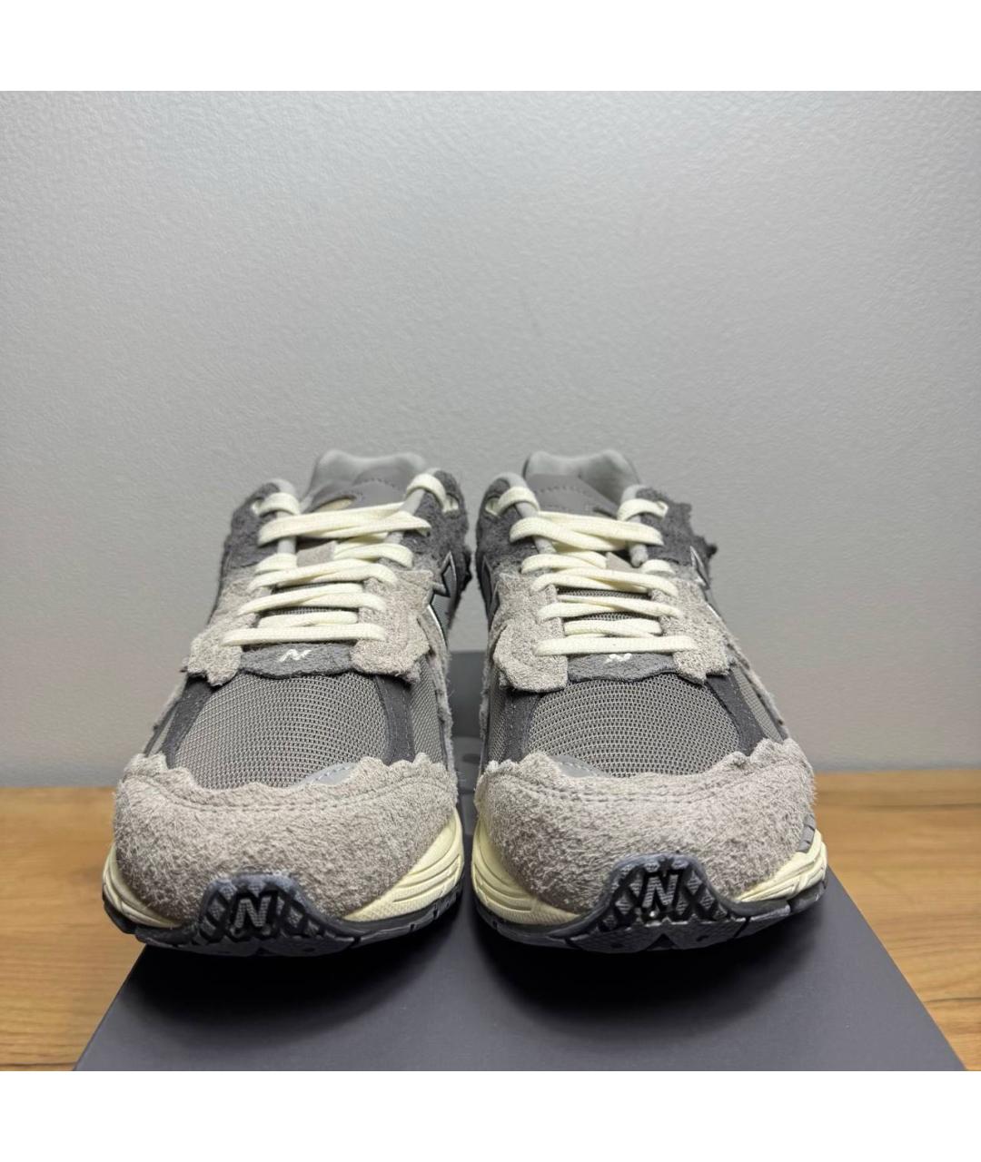 NEW BALANCE Серые замшевые низкие кроссовки / кеды, фото 5
