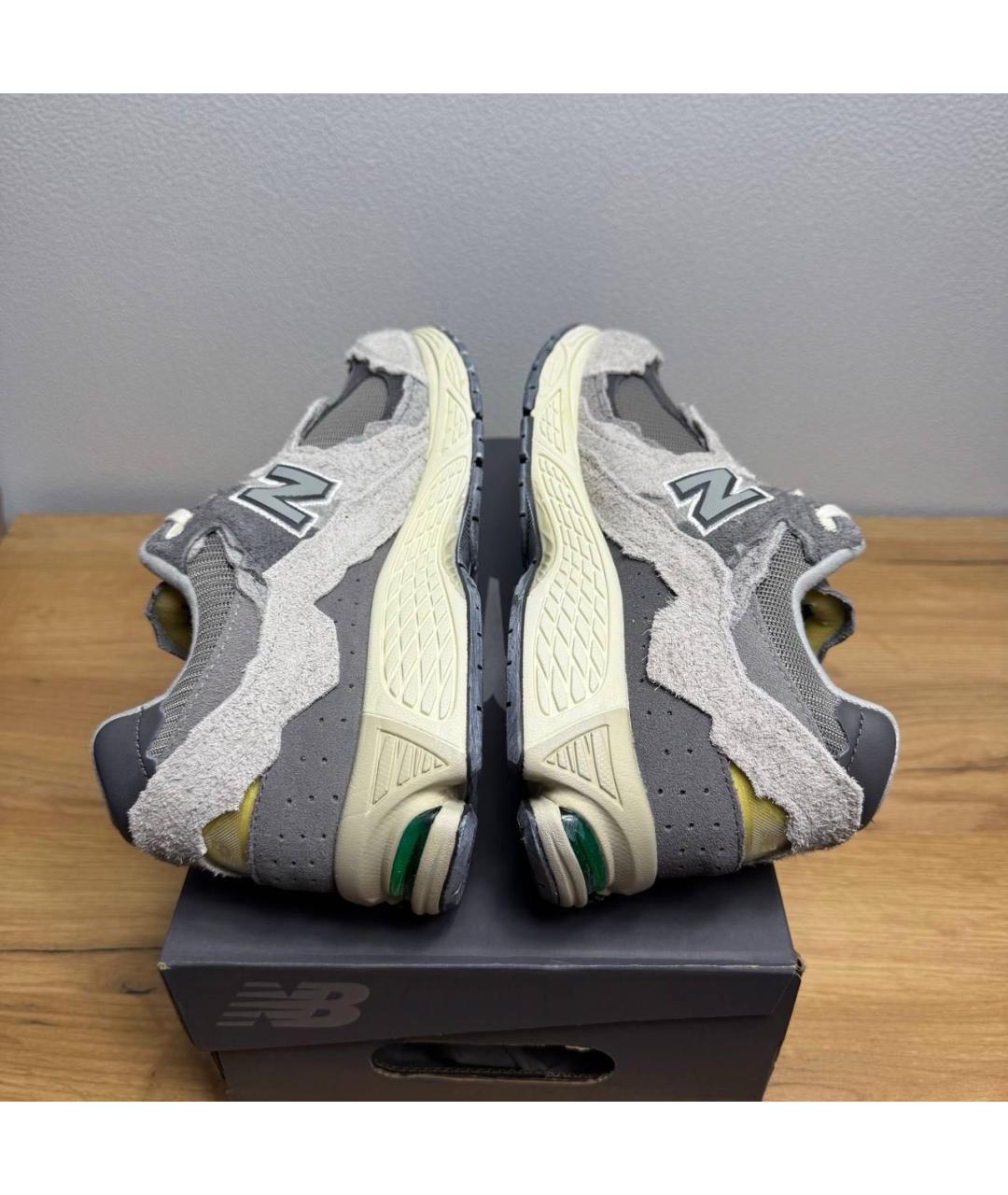 NEW BALANCE Серые замшевые низкие кроссовки / кеды, фото 6