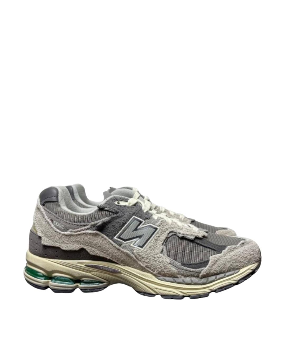 NEW BALANCE Серые замшевые низкие кроссовки / кеды, фото 1