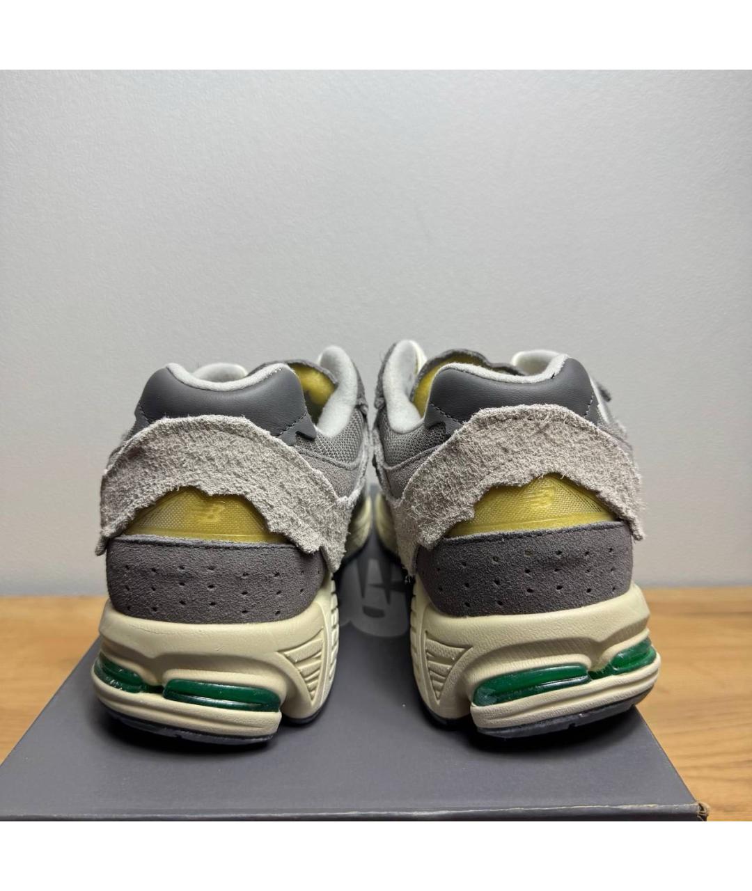 NEW BALANCE Серые замшевые низкие кроссовки / кеды, фото 4