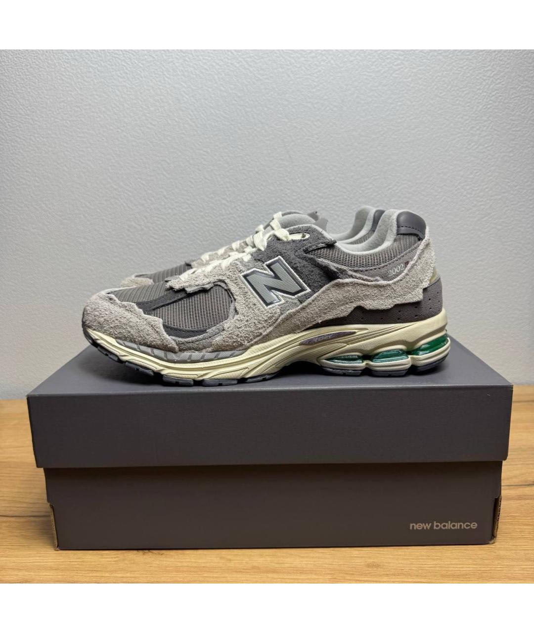 NEW BALANCE Серые замшевые низкие кроссовки / кеды, фото 7