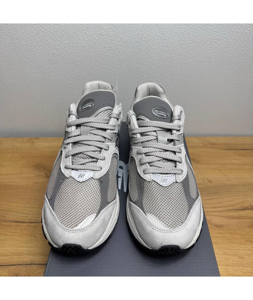 NEW BALANCE Серые синтетические низкие кроссовки / кеды, фото 2