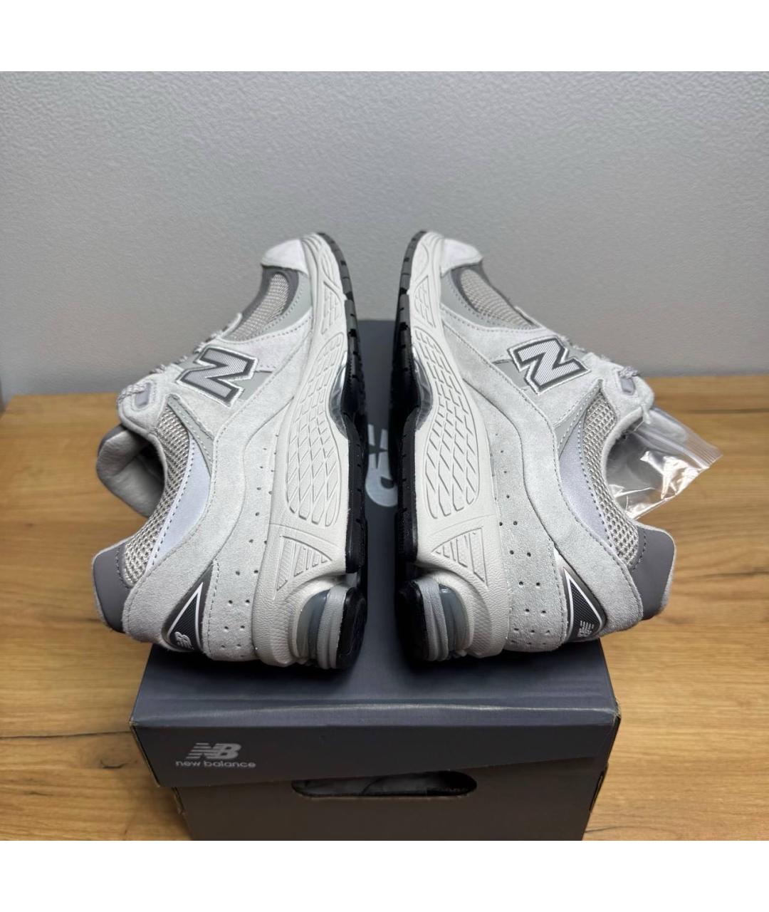 NEW BALANCE Серые синтетические низкие кроссовки / кеды, фото 5
