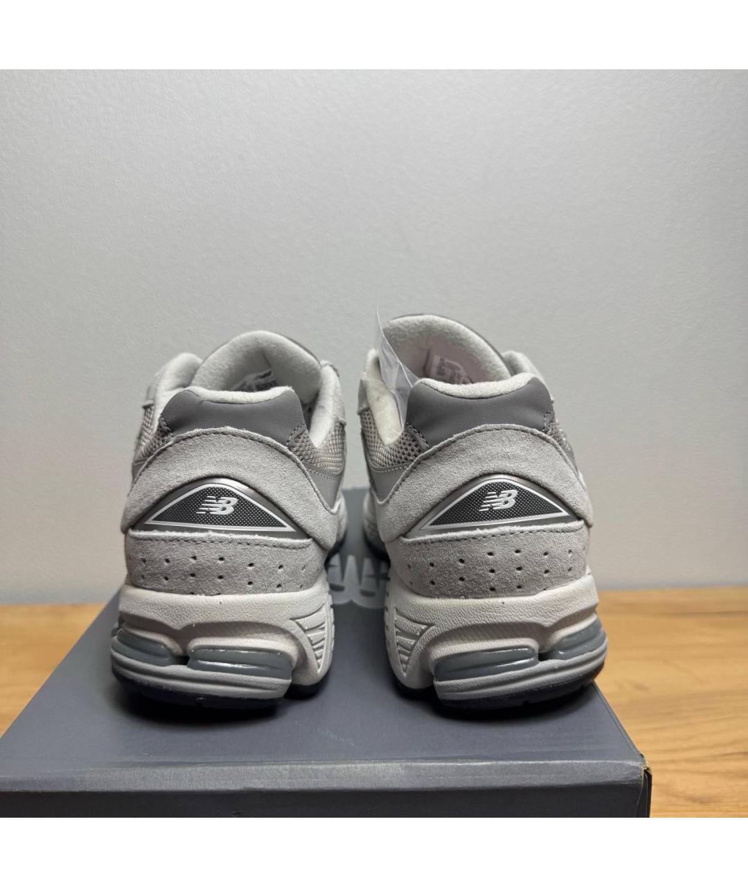 NEW BALANCE Серые синтетические низкие кроссовки / кеды, фото 4