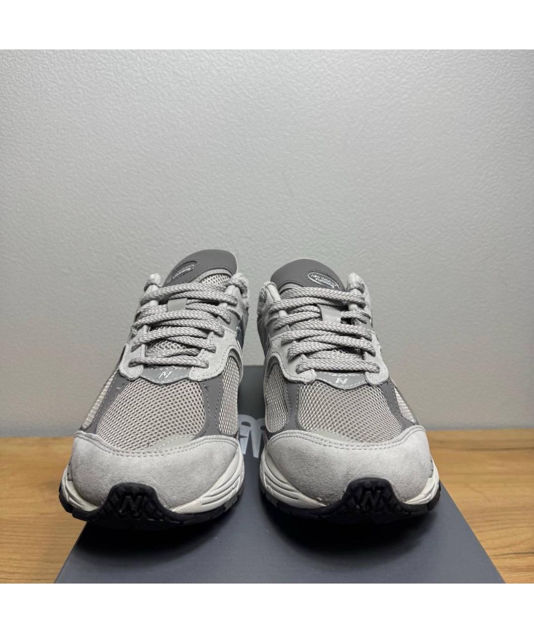 NEW BALANCE Серые синтетические низкие кроссовки / кеды, фото 3