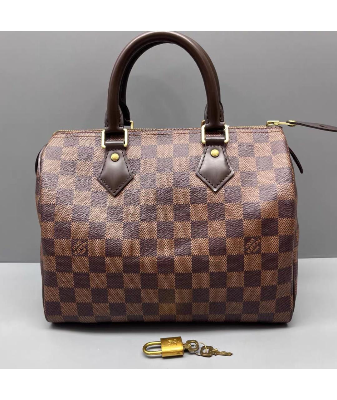 LOUIS VUITTON Коричневая сумка с короткими ручками, фото 2