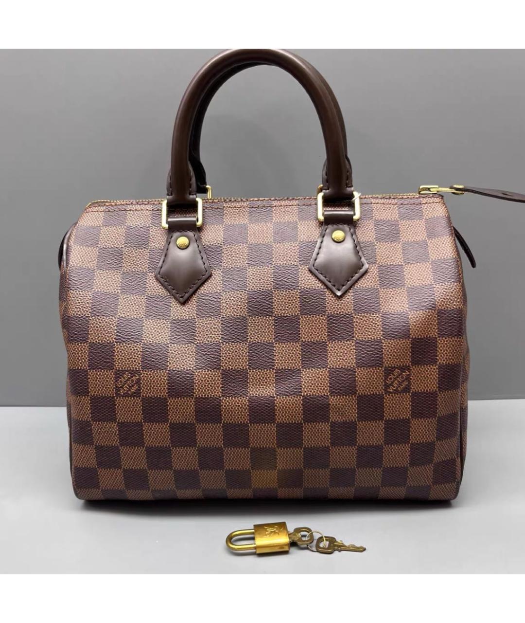 LOUIS VUITTON Коричневая сумка с короткими ручками, фото 9