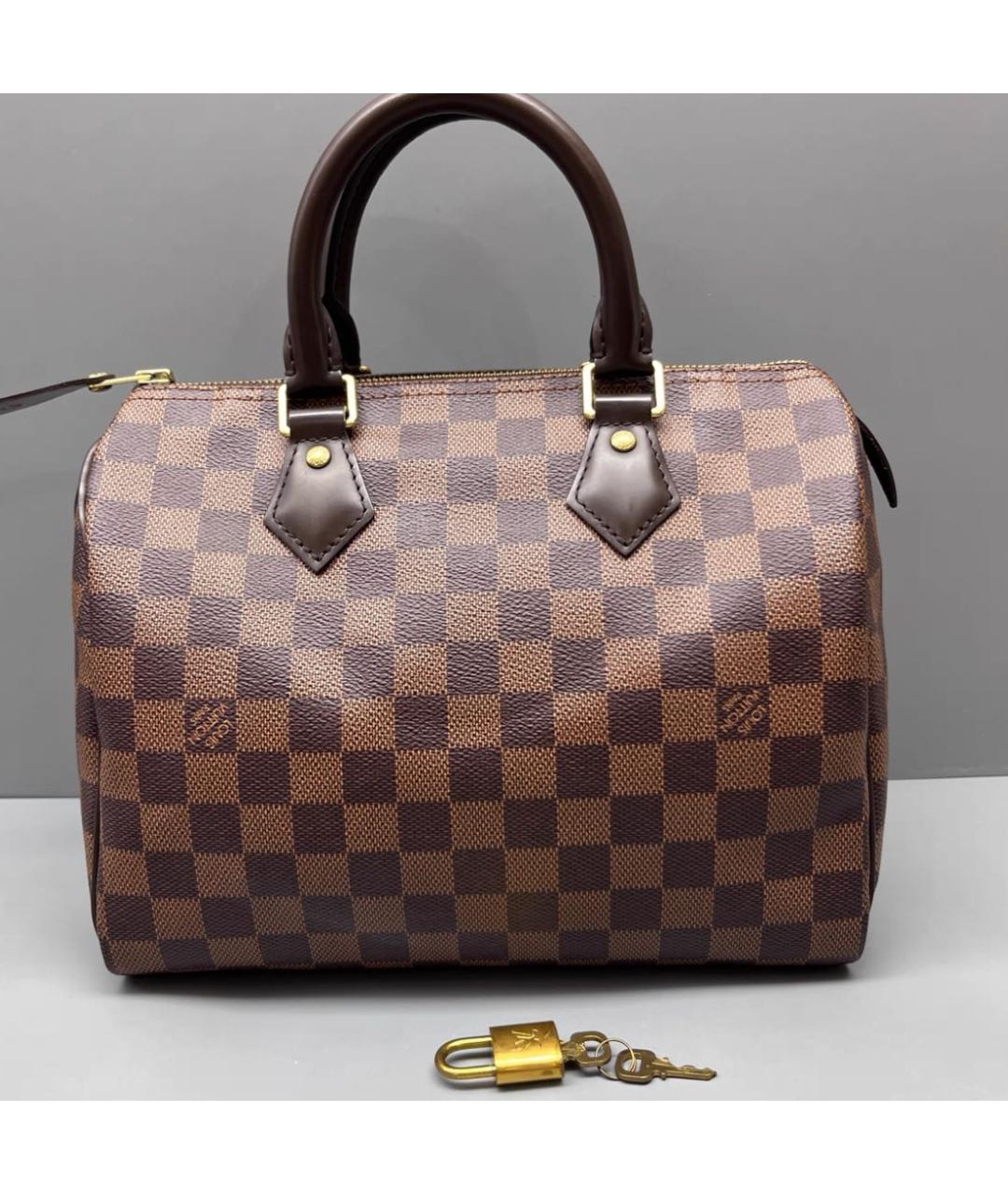 LOUIS VUITTON Коричневая сумка с короткими ручками, фото 3