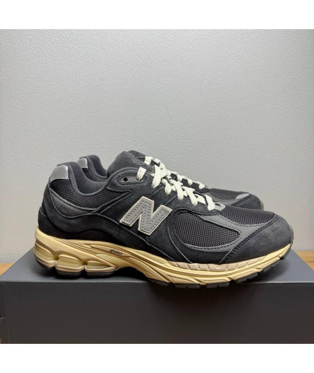 NEW BALANCE Антрацитовые замшевые низкие кроссовки / кеды, фото 6