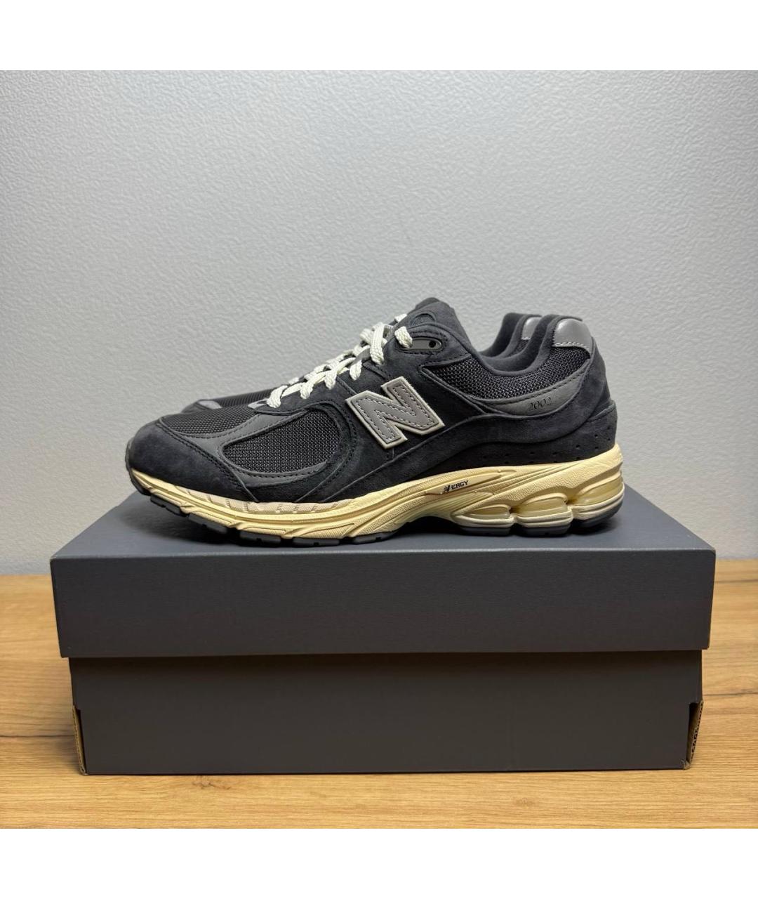 NEW BALANCE Антрацитовые замшевые низкие кроссовки / кеды, фото 7