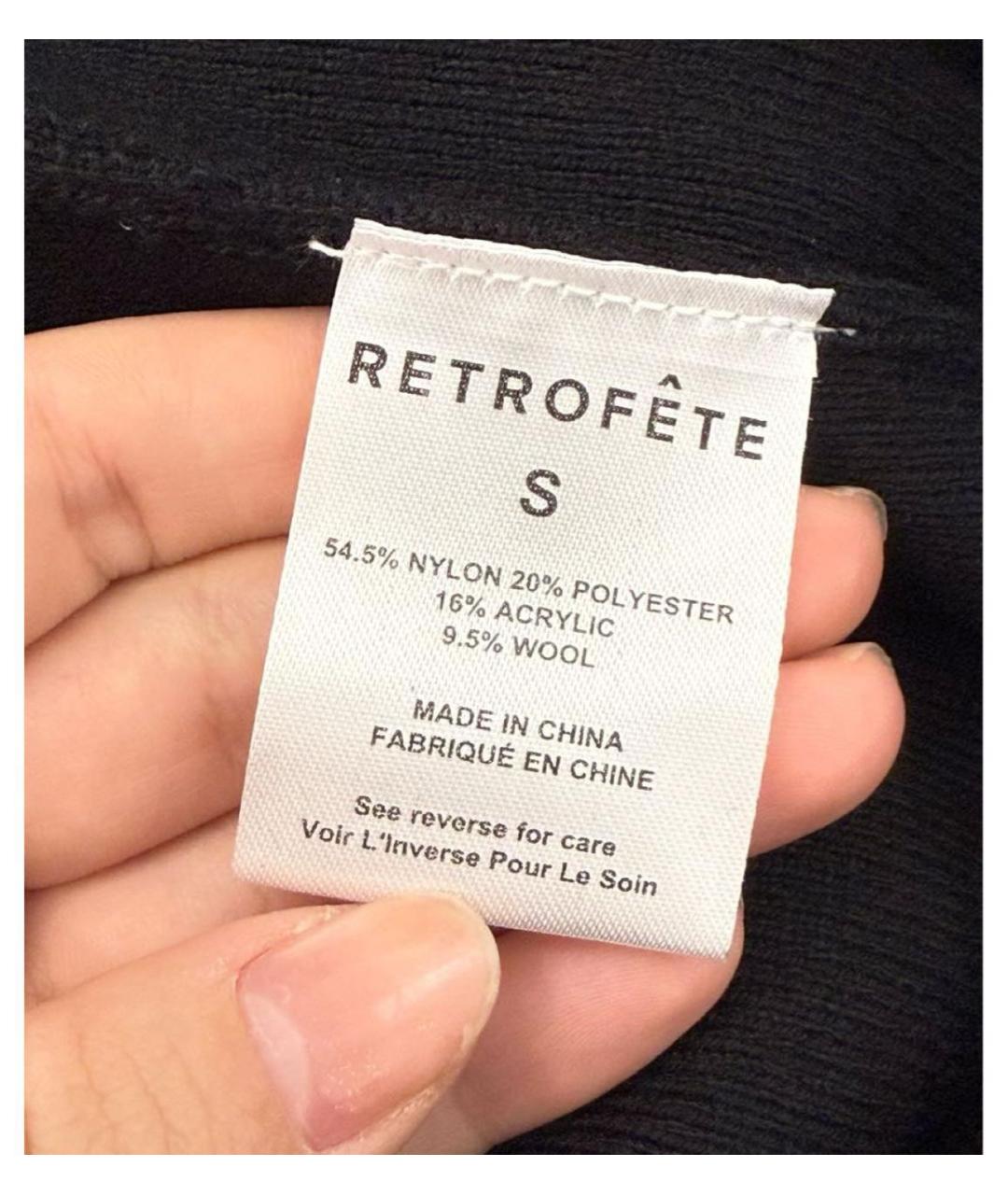 Retrofête Черное коктейльное платье, фото 4