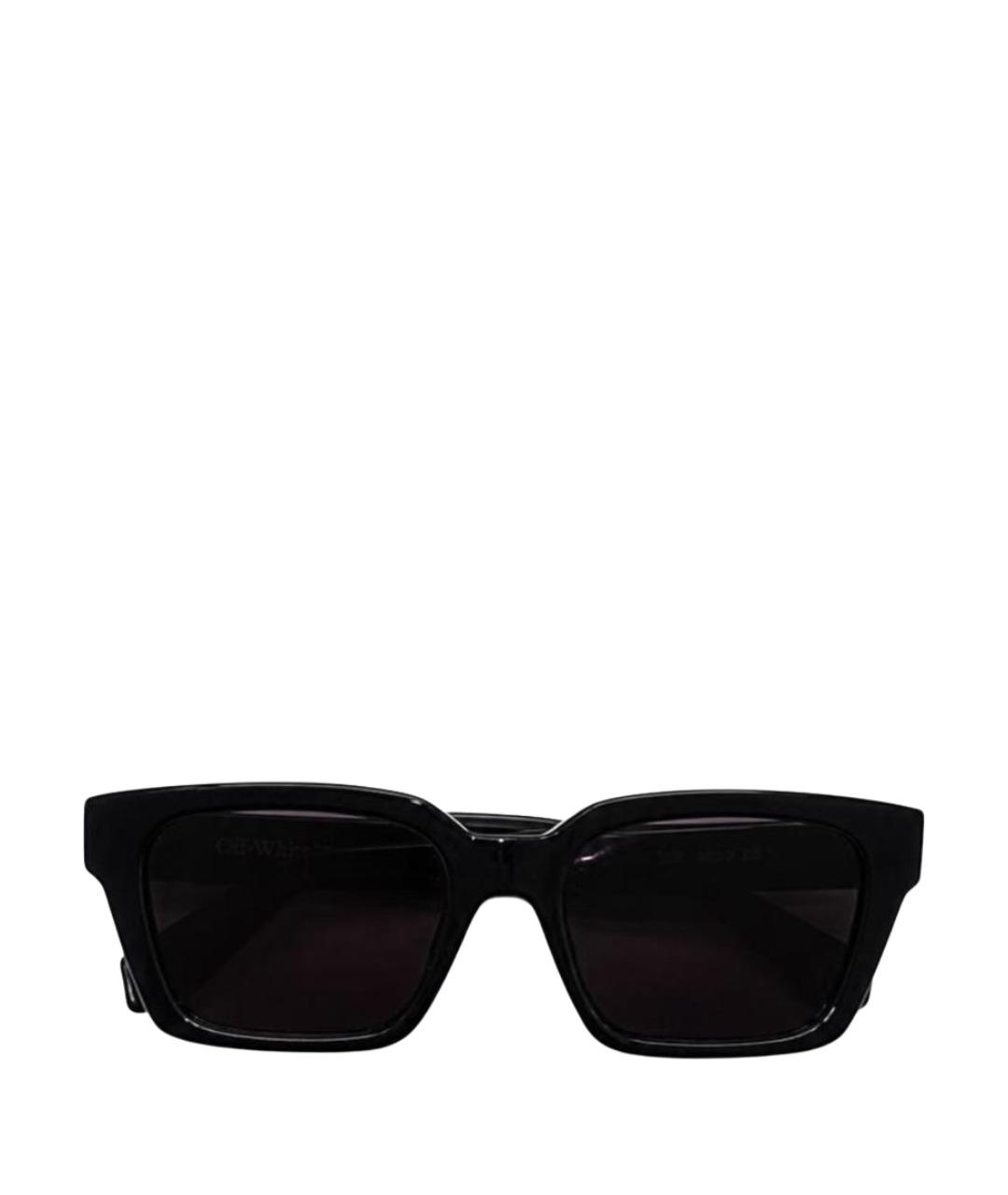 OFF-WHITE Черные пластиковые солнцезащитные очки, фото 1