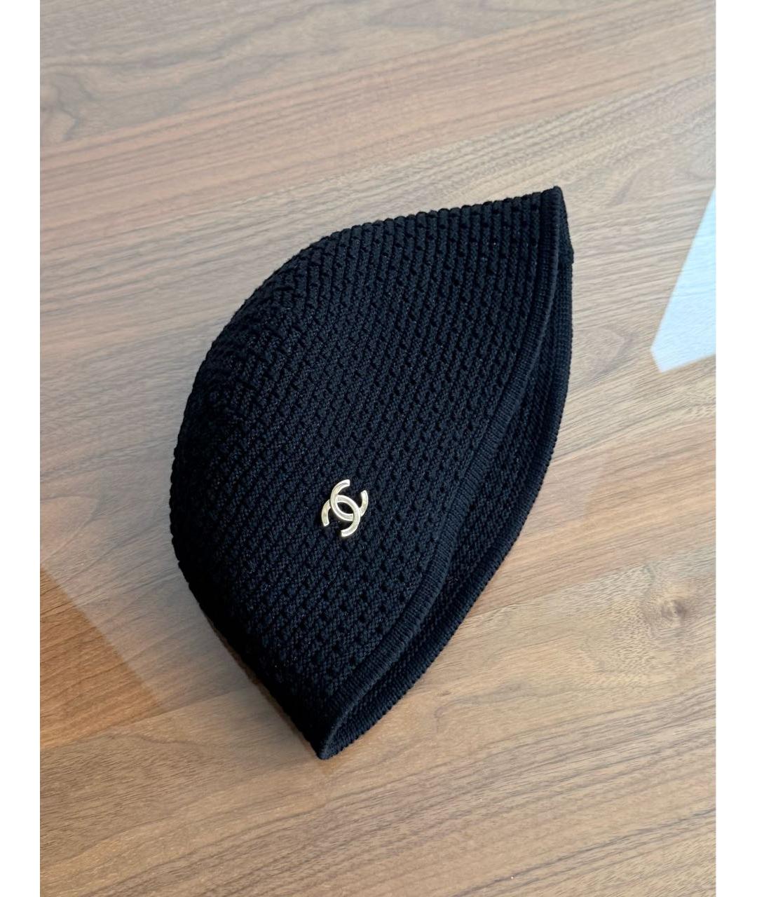 CHANEL Черная панама, фото 4