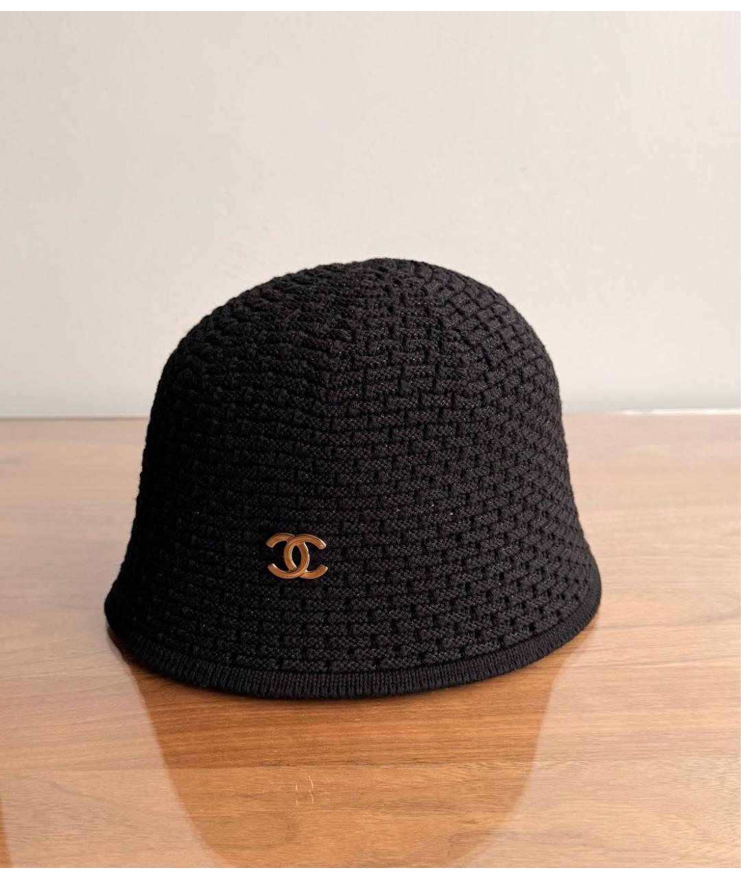 CHANEL Черная панама, фото 3