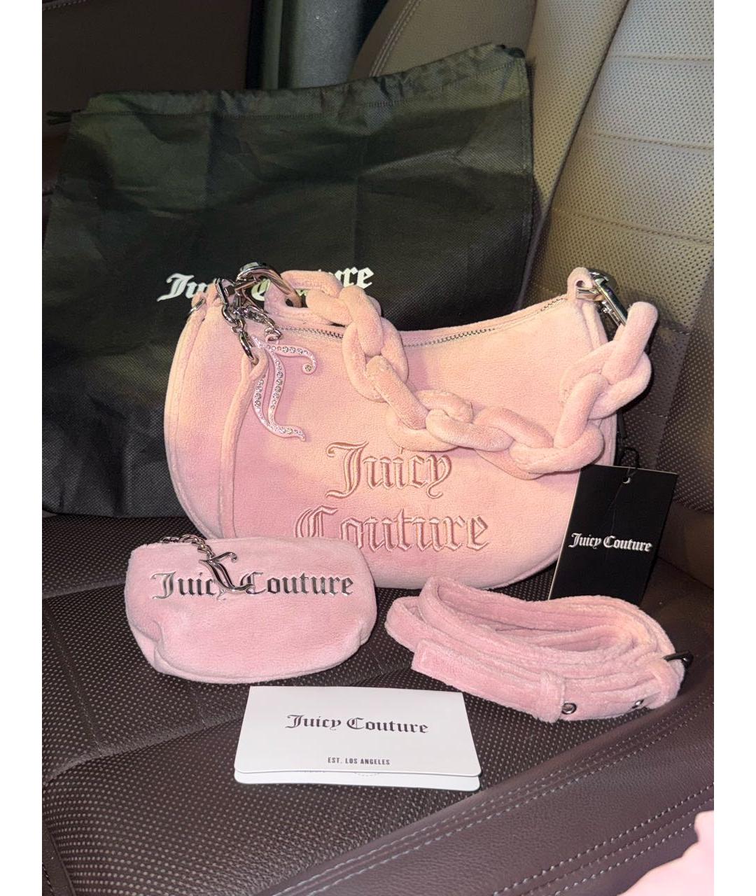 JUICY COUTURE Розовая сумка с короткими ручками, фото 2