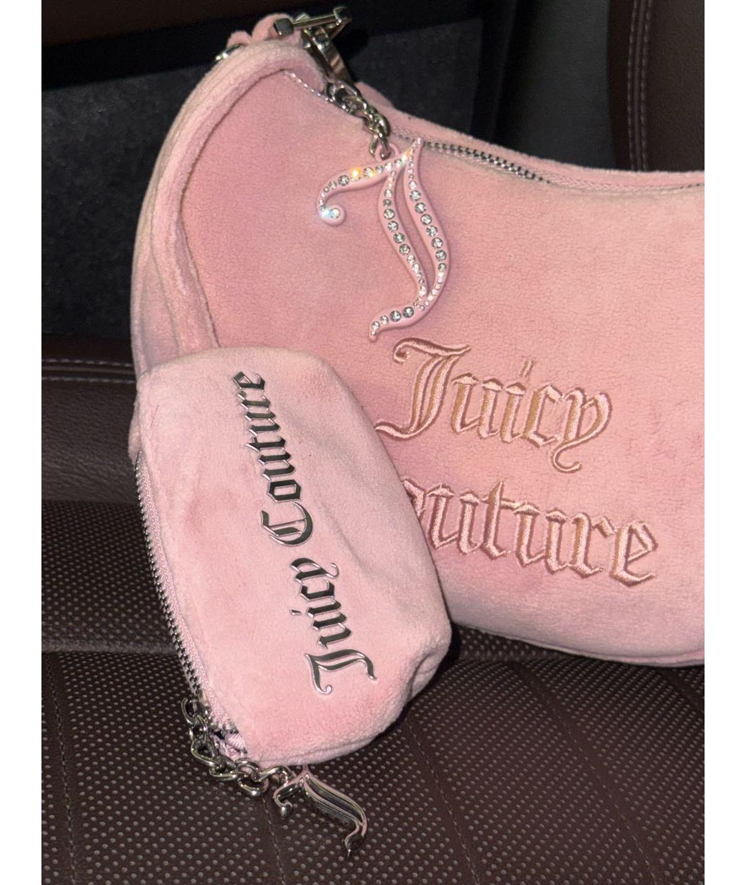 JUICY COUTURE Розовая сумка с короткими ручками, фото 4