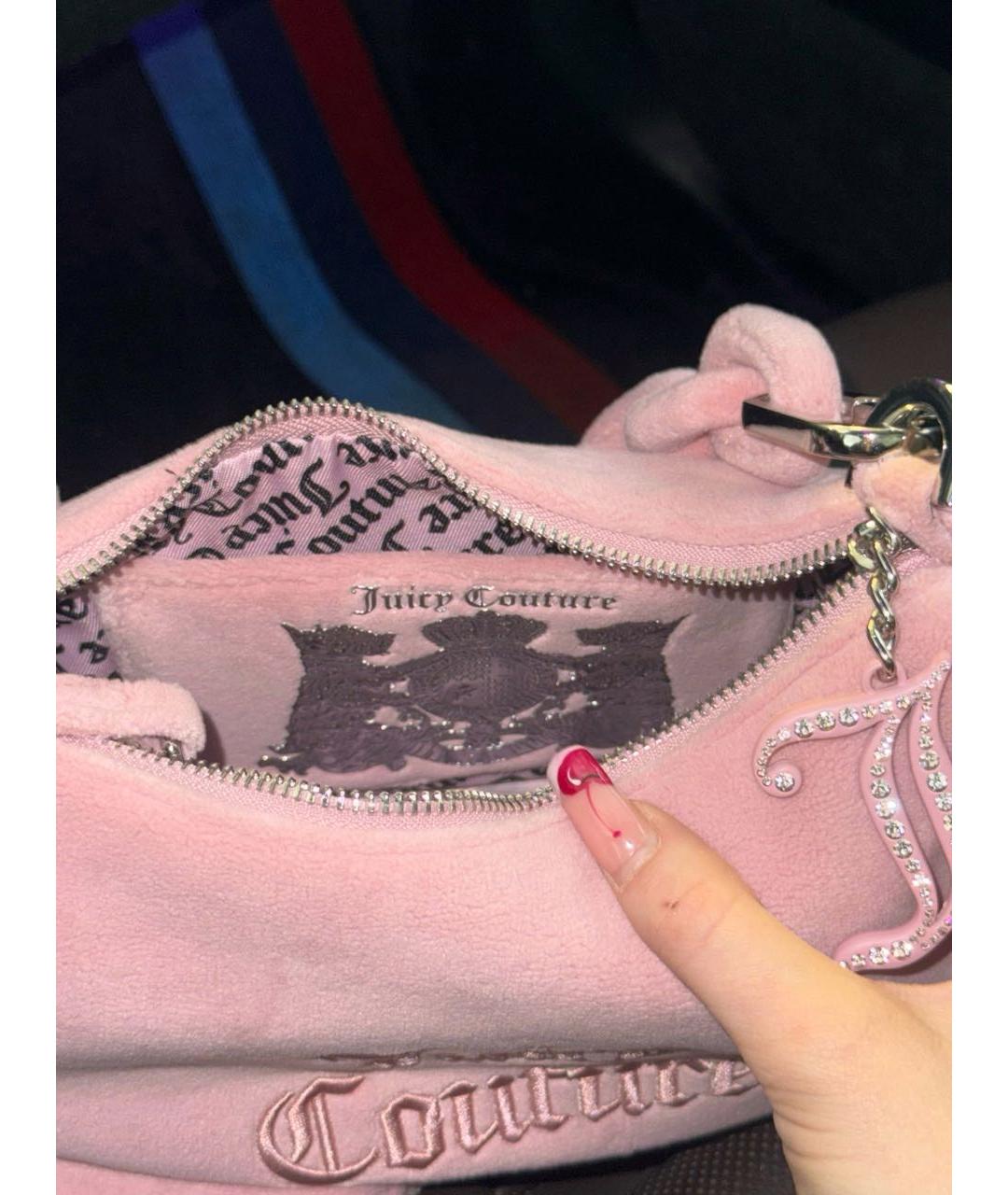 JUICY COUTURE Розовая сумка с короткими ручками, фото 8