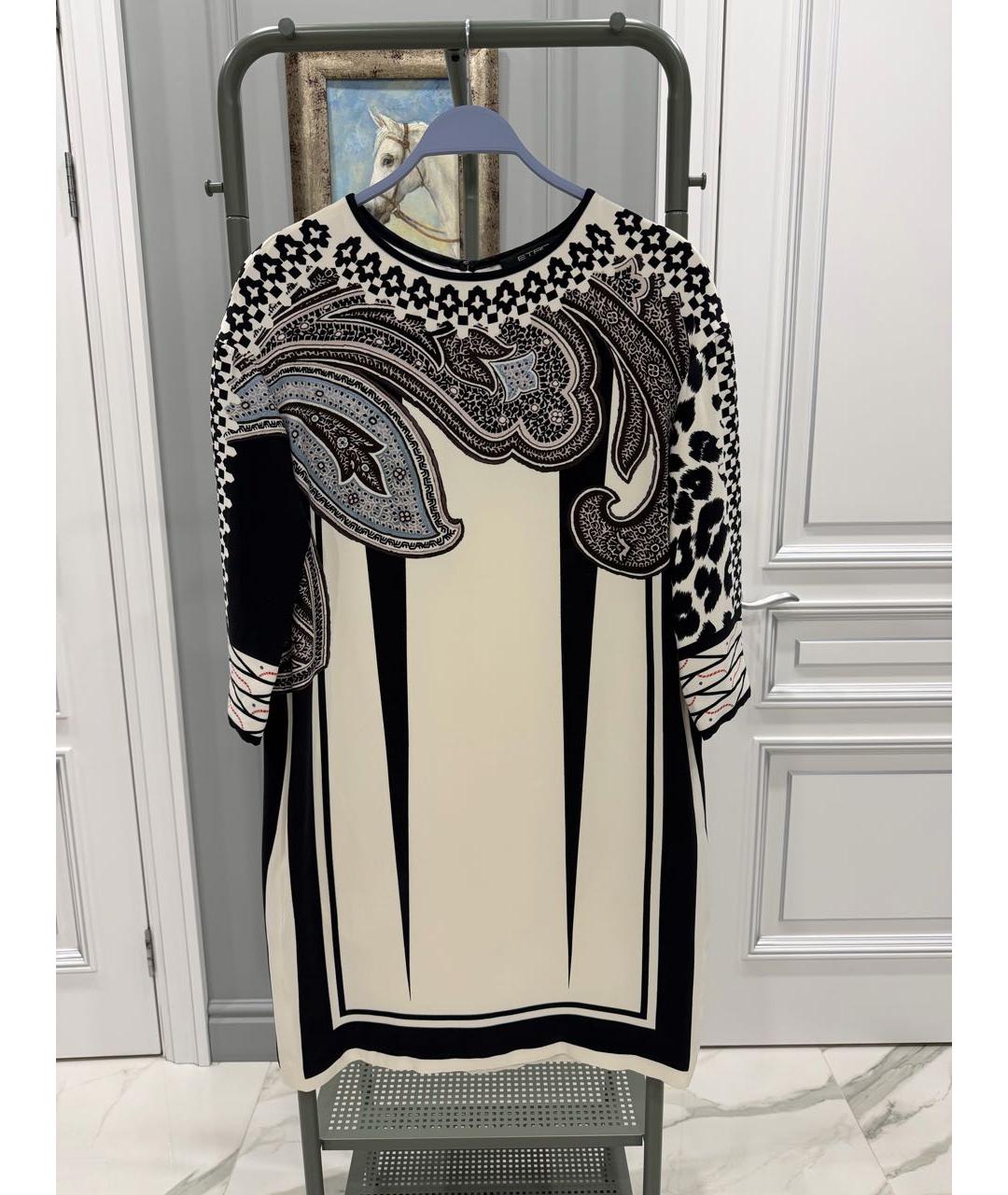 ETRO Мульти шелковое повседневное платье, фото 5
