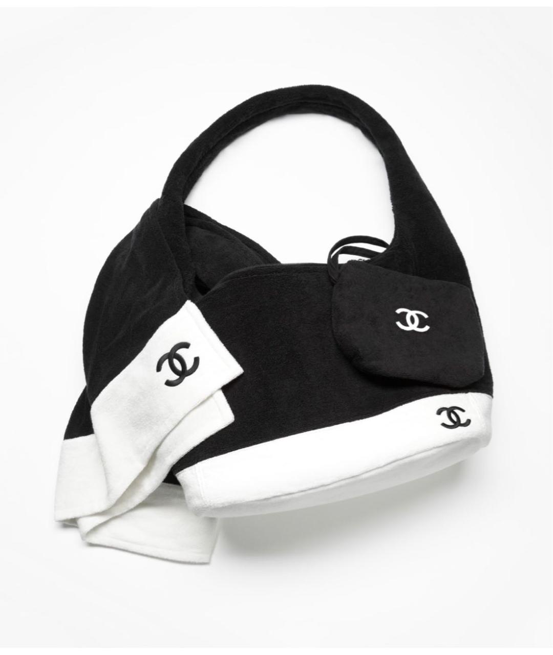 CHANEL Черная пляжная сумка, фото 2