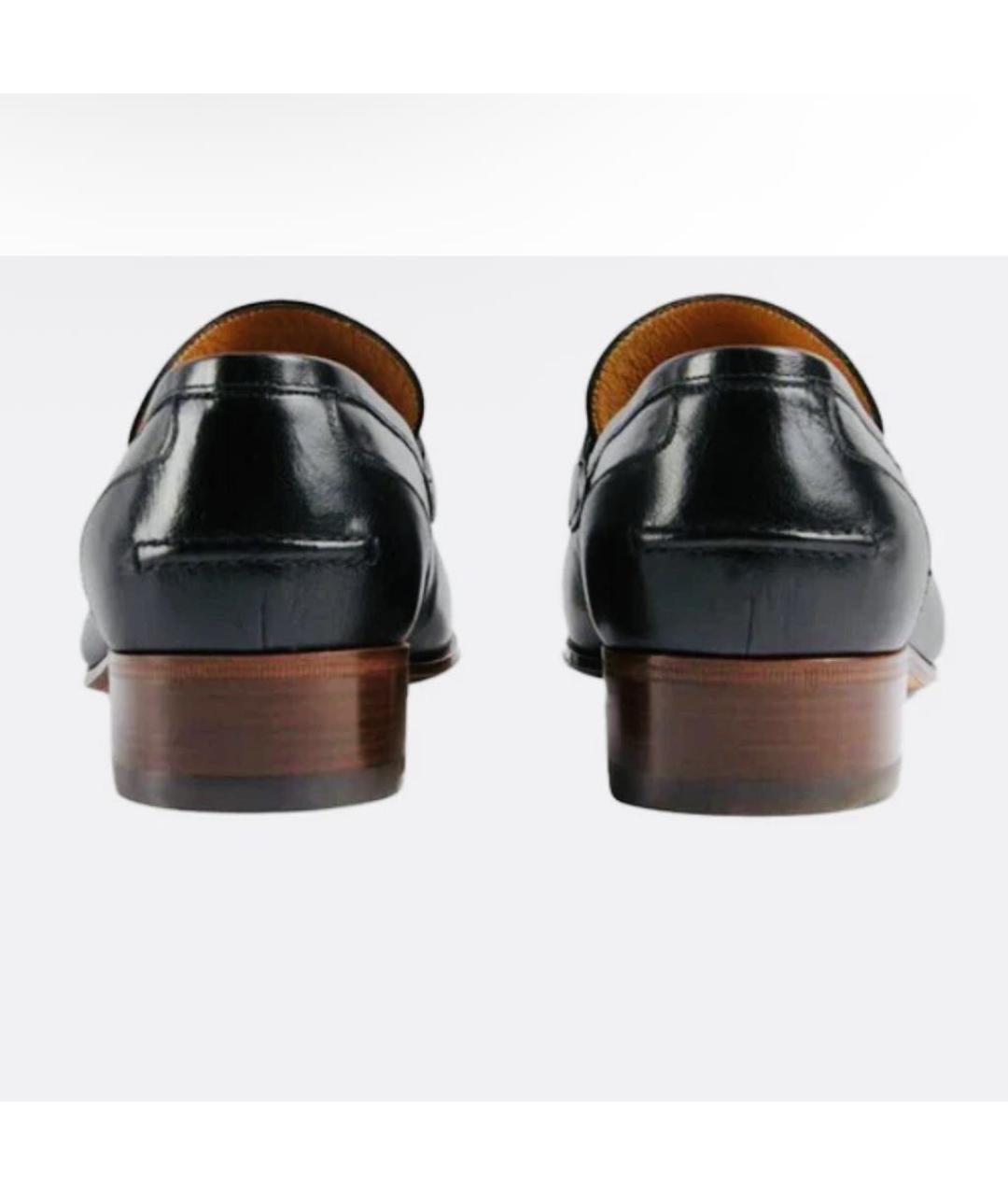 GUCCI Черные кожаные туфли, фото 4