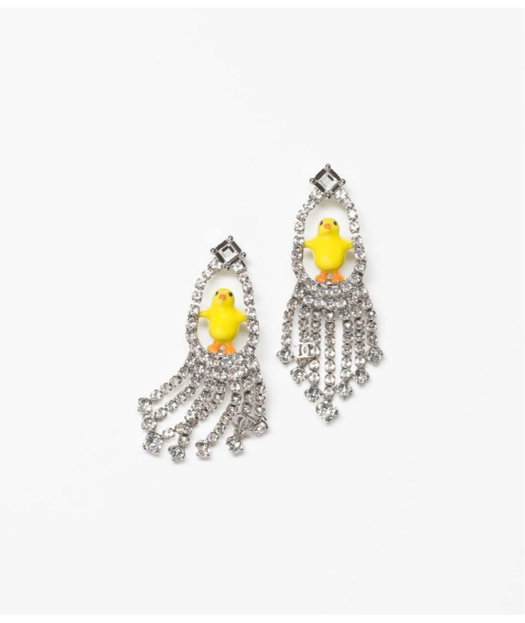 CHANEL Серебряные серьги, фото 4