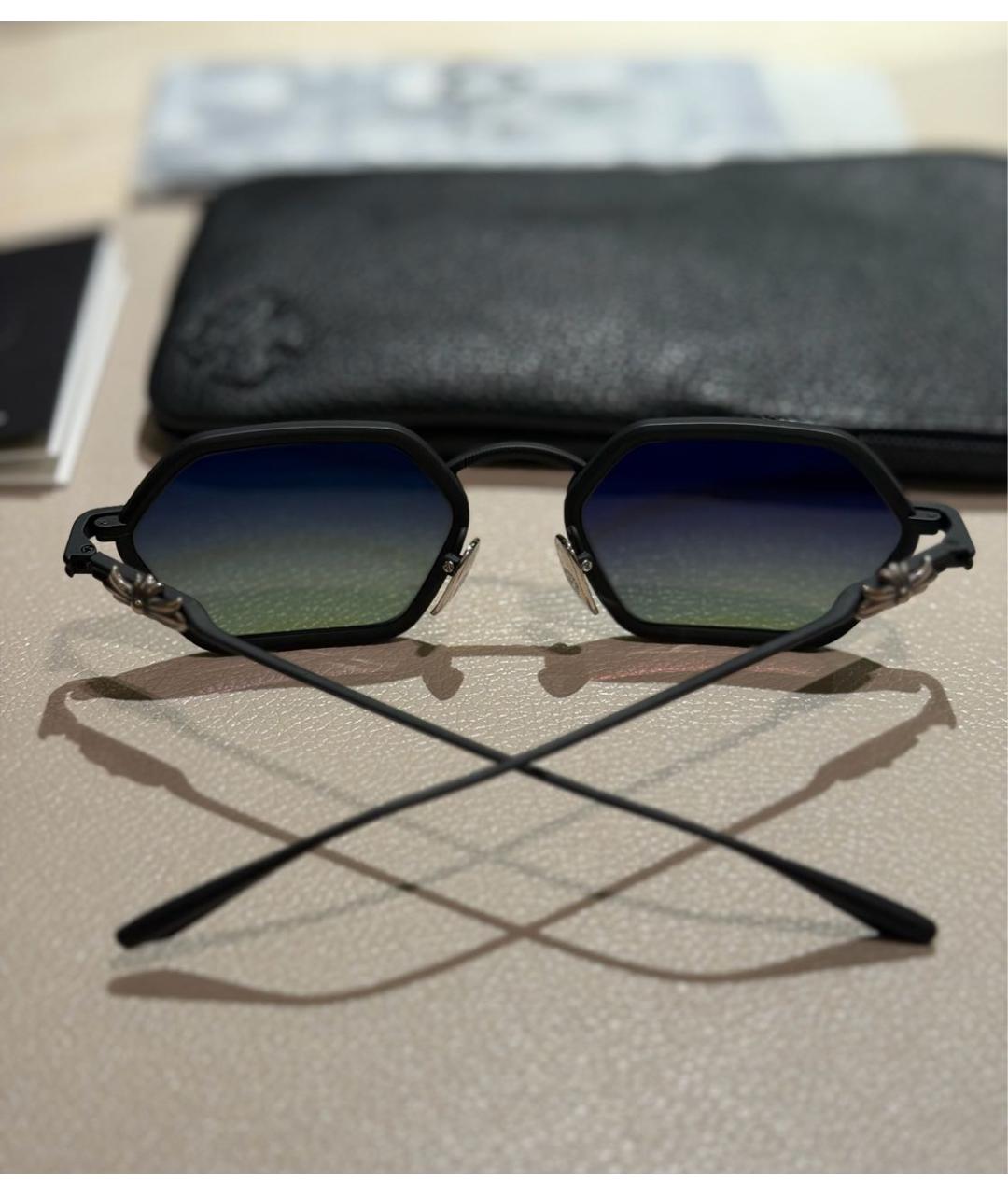 CHROME HEARTS Черные пластиковые солнцезащитные очки, фото 4