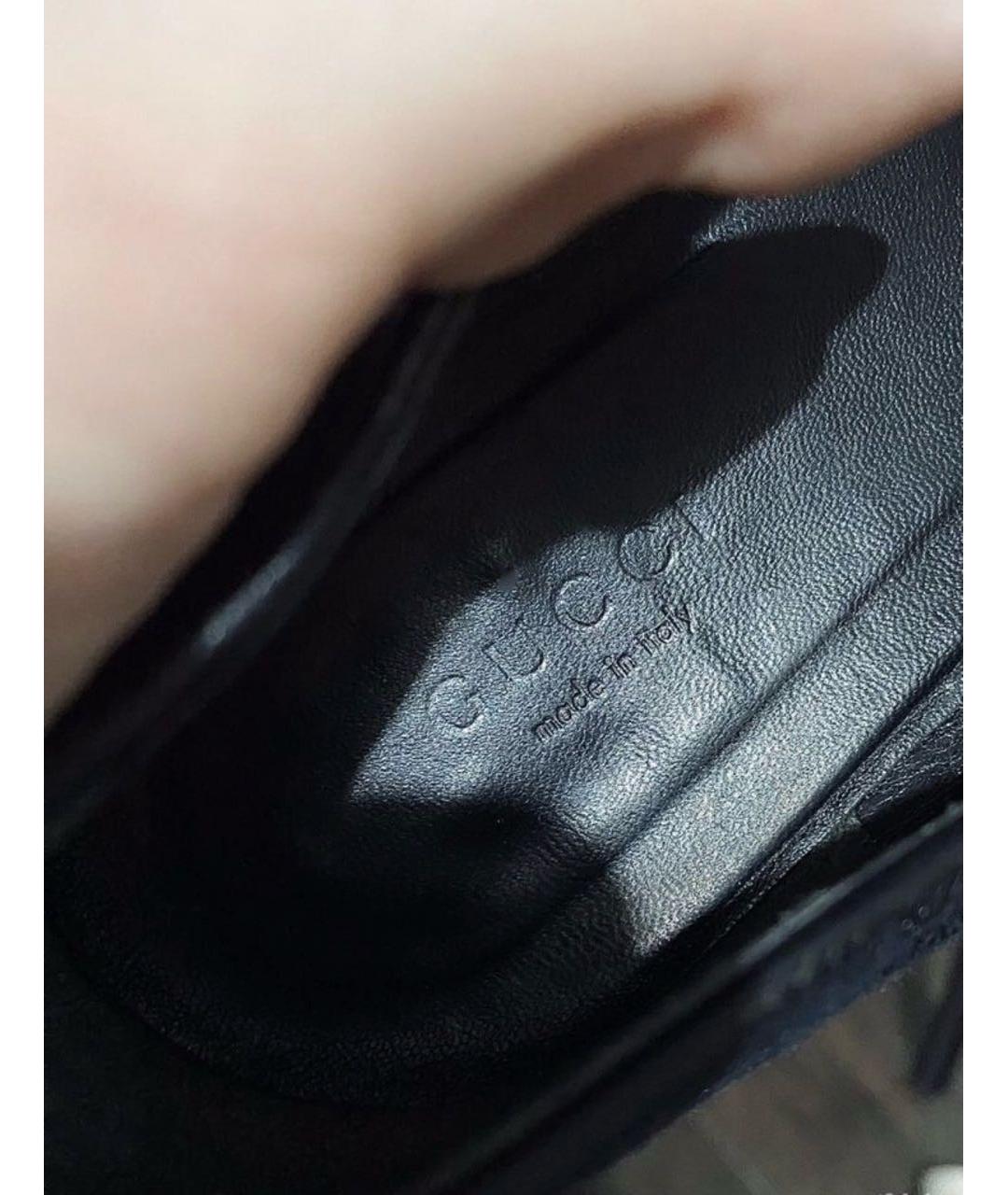 GUCCI Черные текстильные балетки, фото 7